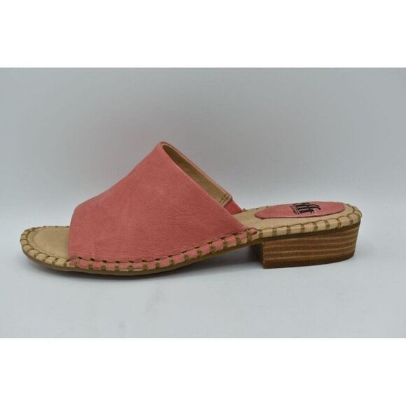 Sofft Womens Size 8.5 Nalanie Pink Leather Open Toe Slide Sandals Shoes - Picture 5 of 12